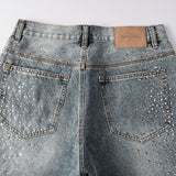 Purple Brand Denim Shorts rhinestone