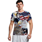 National Flag Day T Shirts Summer Independence Day Short Sleeve Printed T-shirt
