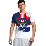 National Flag Day T Shirts Summer Independence Day Short Sleeve Printed T-shirt