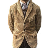 Men Jack Men's Casual Fashion Solid Color Open Lining Jacket