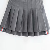 Women Skirt High Waist Pleated Skirt Skirt