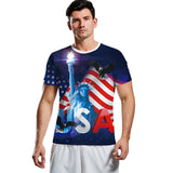 National Flag Day T Shirts Summer Independence Day Short Sleeve Printed T-shirt