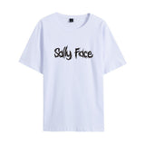Sally Face T Shirts Adventure Puzzle Series Men and Women Casual Loose-Fitting T-shirt