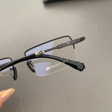 CHH Chrome Hearts Glasses Pure Titanium Square Frameless Business Myopia Glasses Frame
