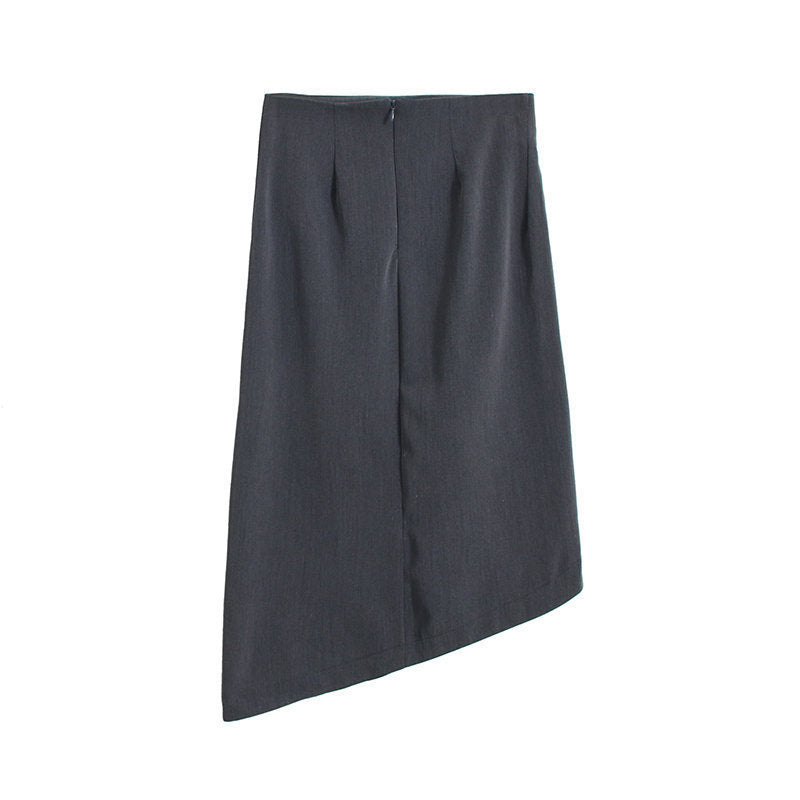 Women Skirt High Waist Slit Slim Fit Slimming Sheath Skirt