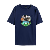 Sally Face T Shirts Adventure Puzzle Series Men and Women Casual Loose-Fitting T-shirt