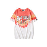 Bathing Ape T Shirt Ape Head Tie-Dye T-shirt Short Sleeve