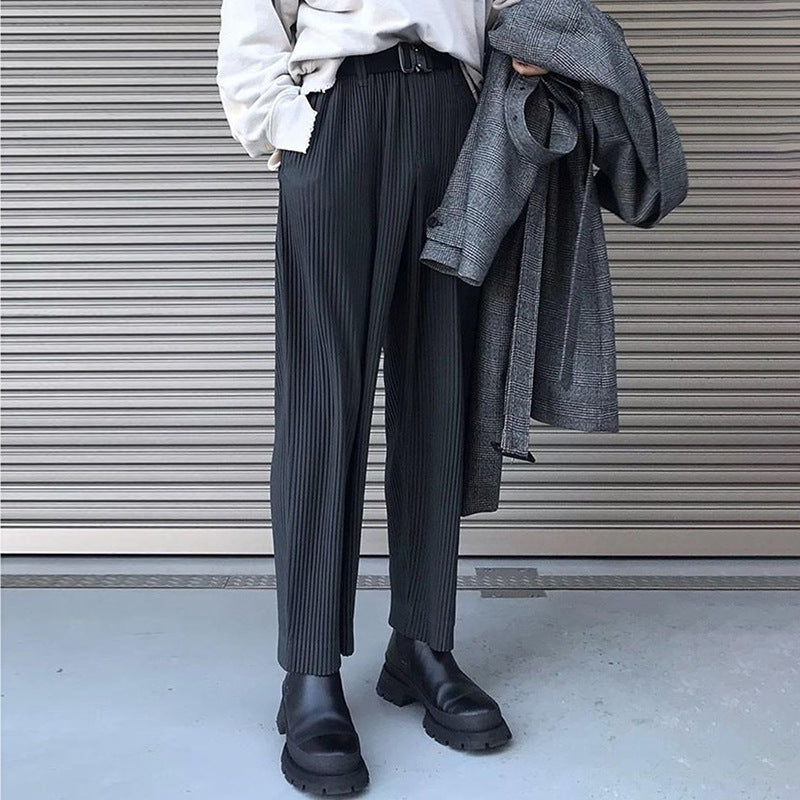 Men Pant Men's Casual Fashion Trends Solid Color Pants