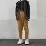 Men Pant Men's Casual Fashion Trends Solid Color Pants