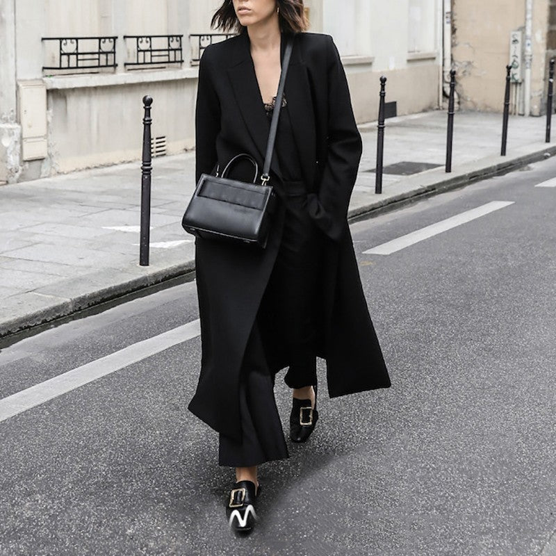 Frankie Shop Hourglass Blazer Autumn Fashion Temperament Leisure Solid Color Coat
