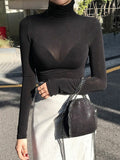 Women Long Sleeve Shirt Spring Long Sleeve T-shirt Bottoming Shirt