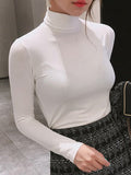 Women Long Sleeve Shirt Spring Long Sleeve T-shirt Bottoming Shirt
