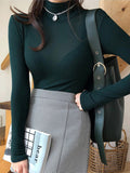 Women Long Sleeve Shirt Spring Long Sleeve T-shirt Bottoming Shirt