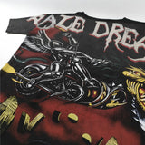 Men's t-shirt with rhinestone print, 100% cotton print
