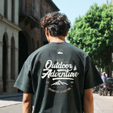 Men T Shirts Vintage Letter Print