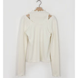 Women Long Sleeve Shirt Autumn and Winter Undershirt Long Sleeve