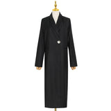 Frankie Shop Hourglass Blazer Autumn Fashion Temperament Leisure Solid Color Coat