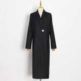 Frankie Shop Hourglass Blazer Autumn Fashion Temperament Leisure Solid Color Coat