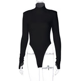 Women Jumpsuit Summer Sexy Backless Long Sleeves Turtleneck Jumpsuit