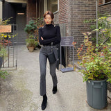 Women Long Sleeve Shirt Autumn and Winter Undershirt Long Sleeve