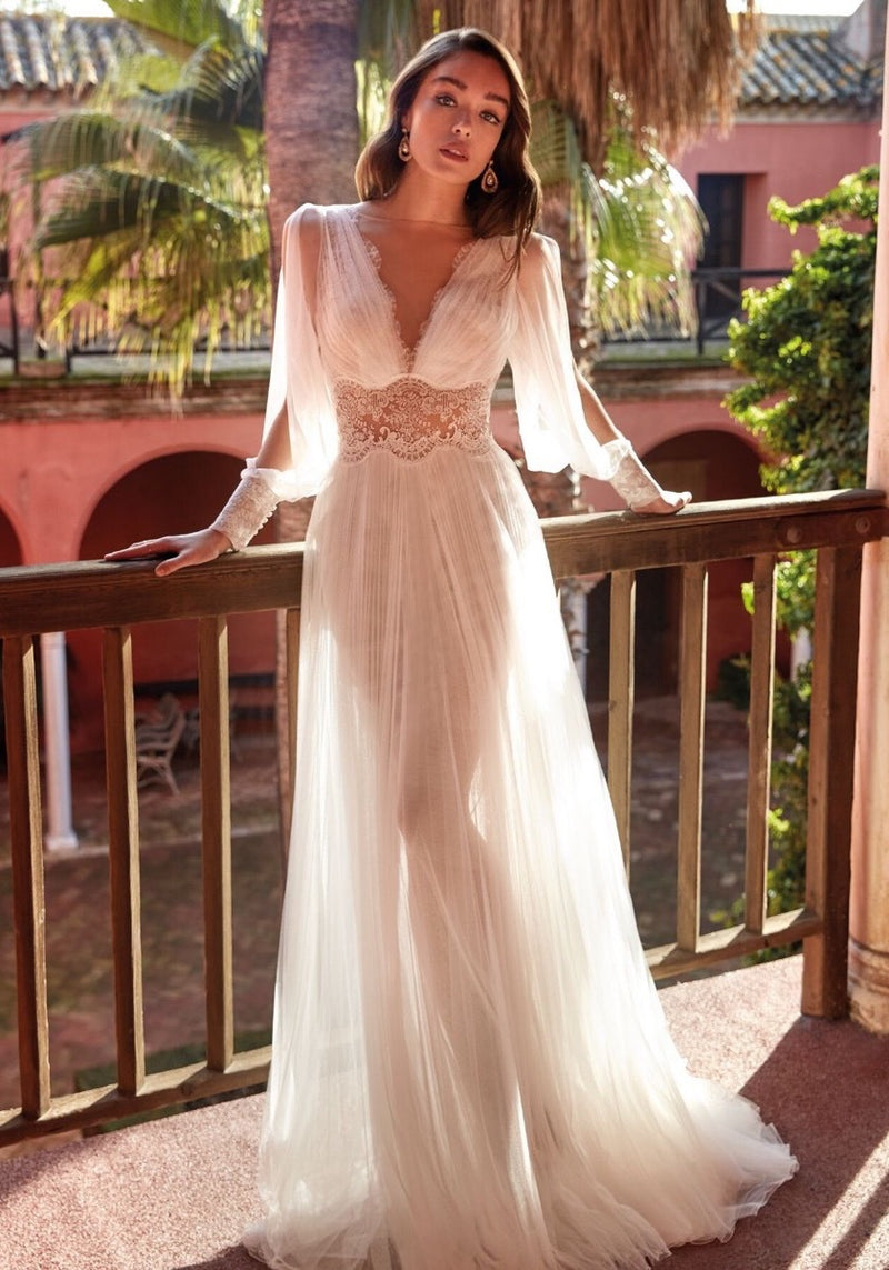 Slutty Wedding Dress Long Sleeve Wedding Dress