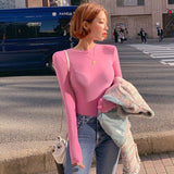 Women Long Sleeve Shirt Women's Tight Long Sleeve Bottoming Shirt