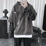 Men Hoodie Hooded Sweater Men Autumn and Winter Loose