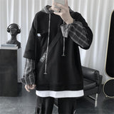 Men Hoodie Hooded Sweater Men Autumn and Winter Wild Hong Kong Style Loose