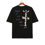 Travis Scott T-Shirt Travis Scott Cactus Jack Short Sleeve Hip Hop Loose T-Shirt