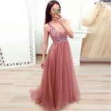 Slutty Wedding Dress Stitching Dress Deep V-neck Sexy Dress