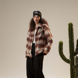 Unisex Sweater Autumn Trendy Plaid Casual Jacket