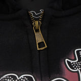 Hip-hop hoodie american angel distressed hot diamond zipper cardigan hooded sweatshirtoutwear street fleece hoodie