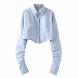 Women T-Shirt Shirt Women Autumn Button Top