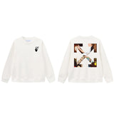 Off OW White Sweatshirt Monet oil paintings