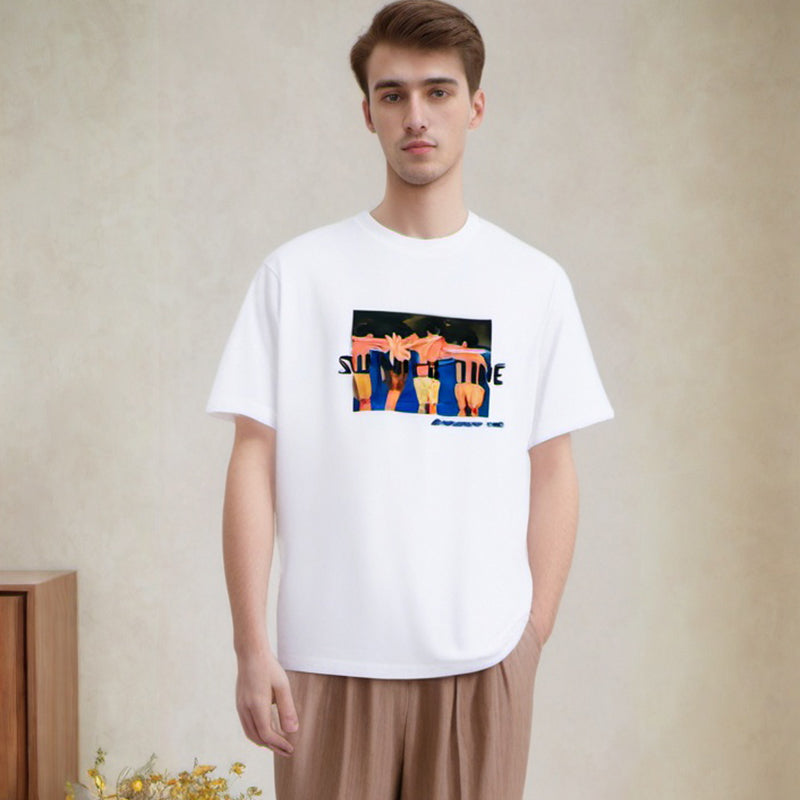 Men's T-shirt Printed Short-Sleeved T-shirt