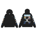 Off OW White Hoodie Monet oil paintings