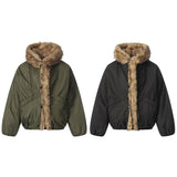 Unisex Down Jacket Winter Plush Collar