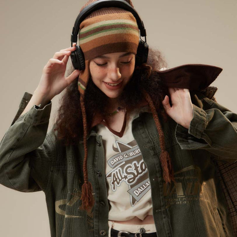 Unisex Sweater Autumn Vintage Denim Jacket