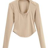 Women T-Shirt Autumn Fashion Slim Fit Long Sleeve