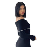 Women Dresses Dress Sexy Flare Sleeve Backless Dress