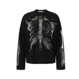 Unisex long-sleeved shirt autum skull skeleton
