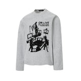 Unisex long-sleeved shirt autumretro dark punk