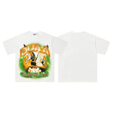 Vale forever printed retro pure cotton washed and distressed t-shirt g