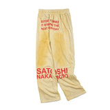 Hip-hop pants american high street straight-leg pants distressed washed retro terry loosecasual pants wide-leg pants