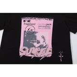 Travis Scott T-Shirt Travis Scott Pink Printed Short Sleeve T-Shirt