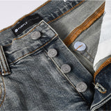 Purple Brand Denim Shorts rhinestone