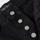 Purple Brand Denim Shorts High Street Black