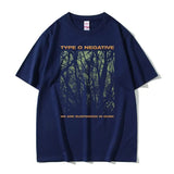 Rock Band Type O Negative Print Cotton T Shirt Men Women