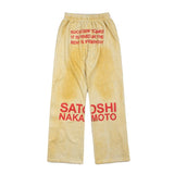 Hip-hop pants american high street straight-leg pants distressed washed retro terry loosecasual pants wide-leg pants