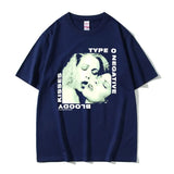 Rock Band Type O Negative Print Cotton T Shirt Men Women